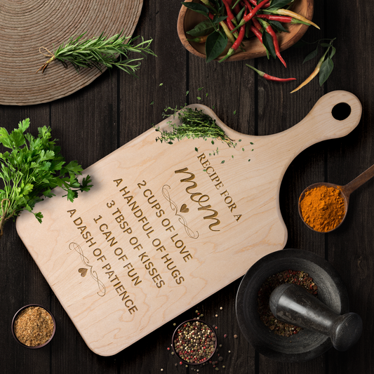 Recipe For Mom Cutting Board