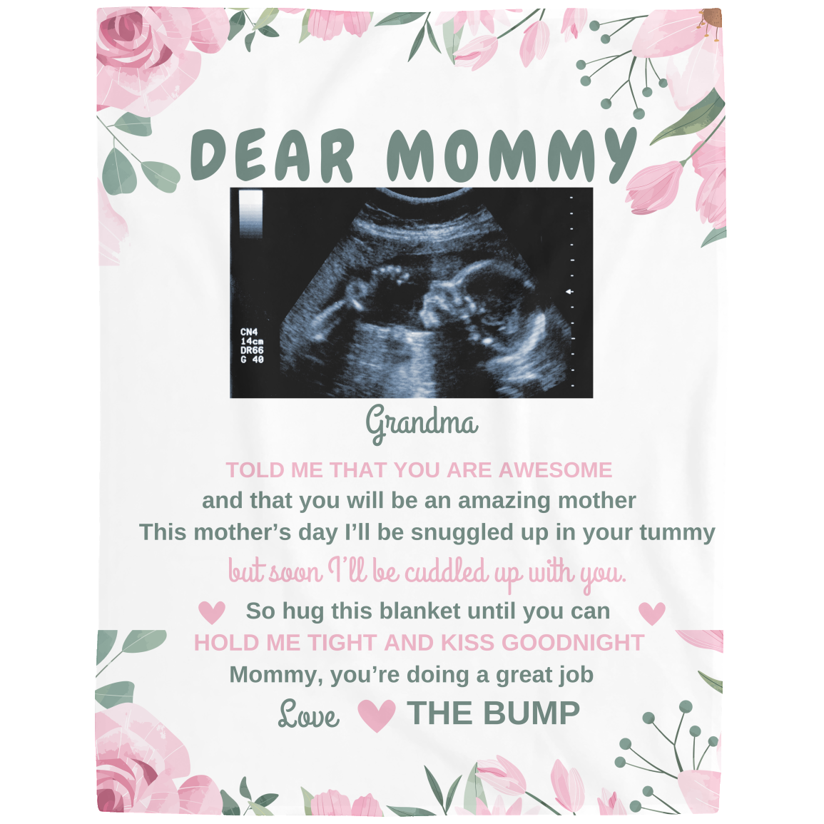 Dear Mommy Sherpa Blanket