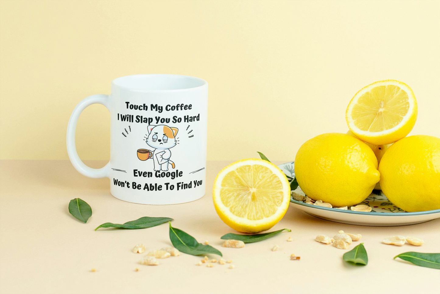 Touch My Coffee 15oz Accent Mug