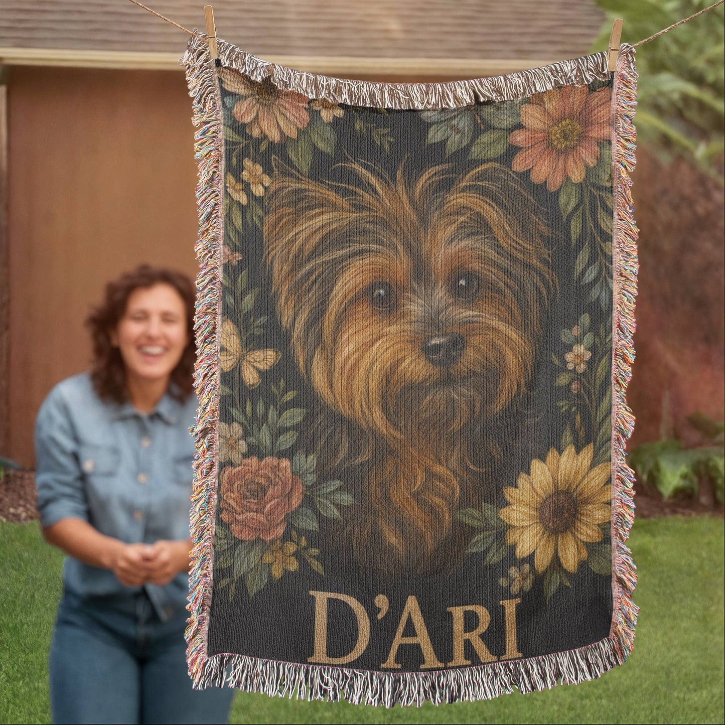 Artwork Heirloom Woven Blanket (Portrait)