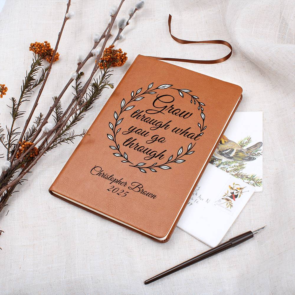 Vegan Leather Journal – Grow & Reflect Edition