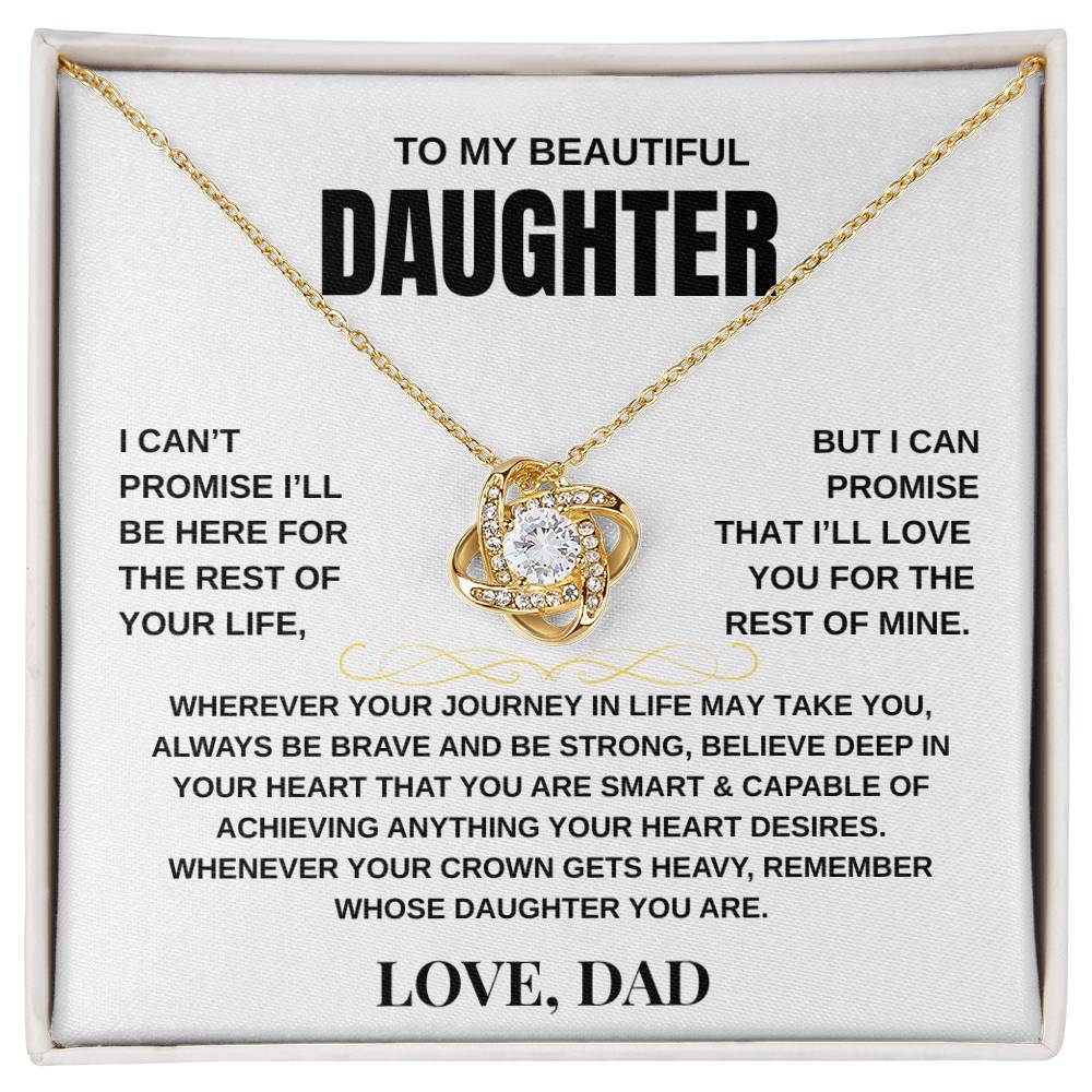 To My Daughter | Love Knot Necklace