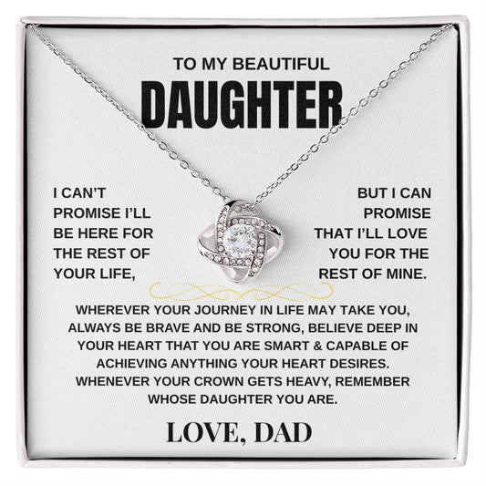To My Daughter | Love Knot Necklace