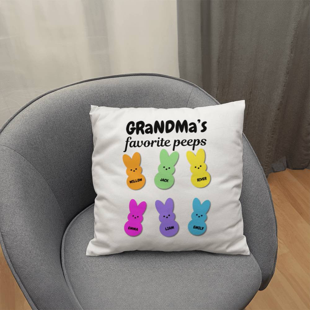 Grandma's Favorite Peeps Pillow