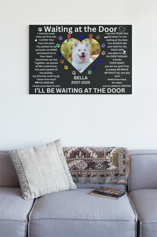 Waiting at the Door Canvas Wall Art - Landscape