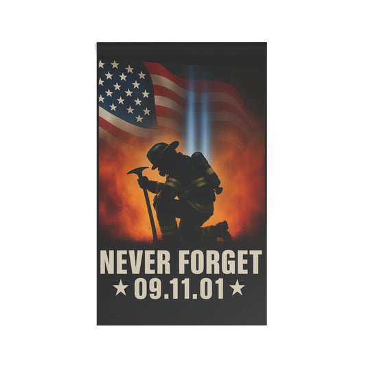 Never Forget 9/11 Memorial Flag Collection - Firefighter Tribute Banners | Choose Your Design: Tribute Light or Historic Towers| Bundle & Save | Buy 2-Get 15% Off | Buy 3- Get 20% Off