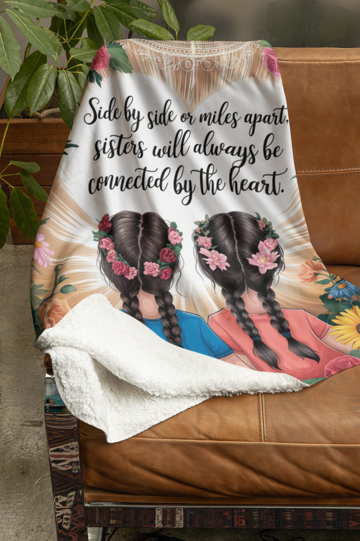 Side by.Side Sister Blanket