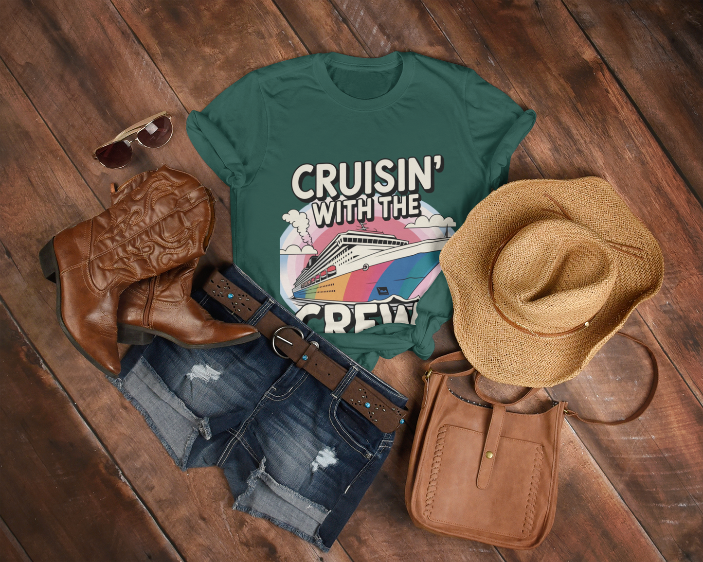 Cruising With The Crew T-Shirt (Personalized)