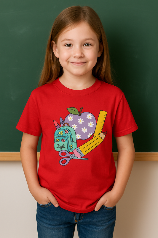 ✏️ Custom Back-to-School Tee for Kids