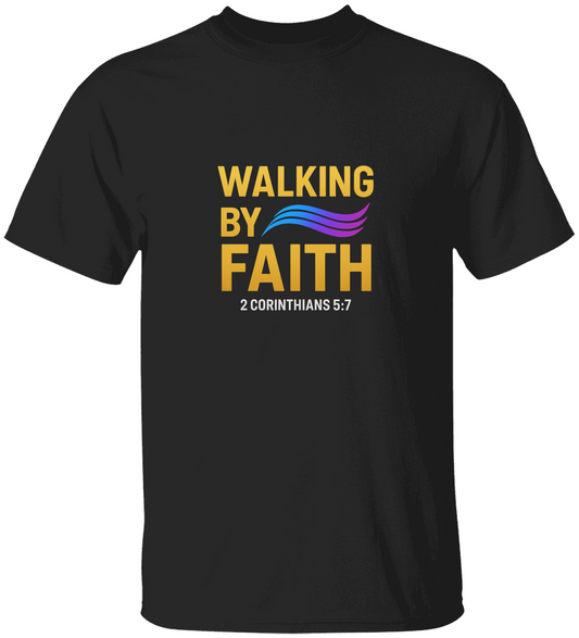 “Walk By Faith” Dove Christian T-Shirt – Unisex Scripture Tee for Believers