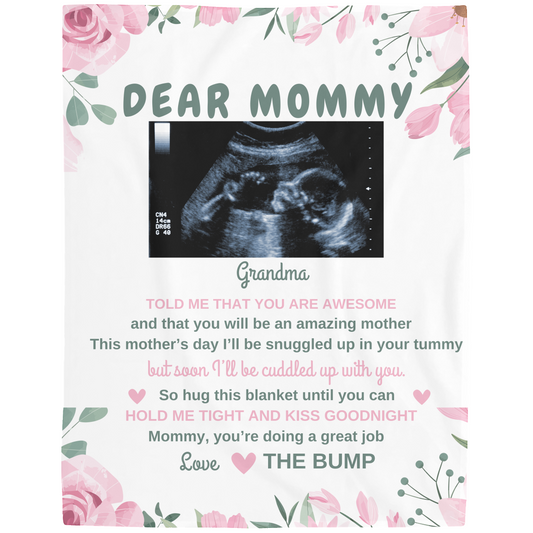 Dear Mommy Sherpa Blanket
