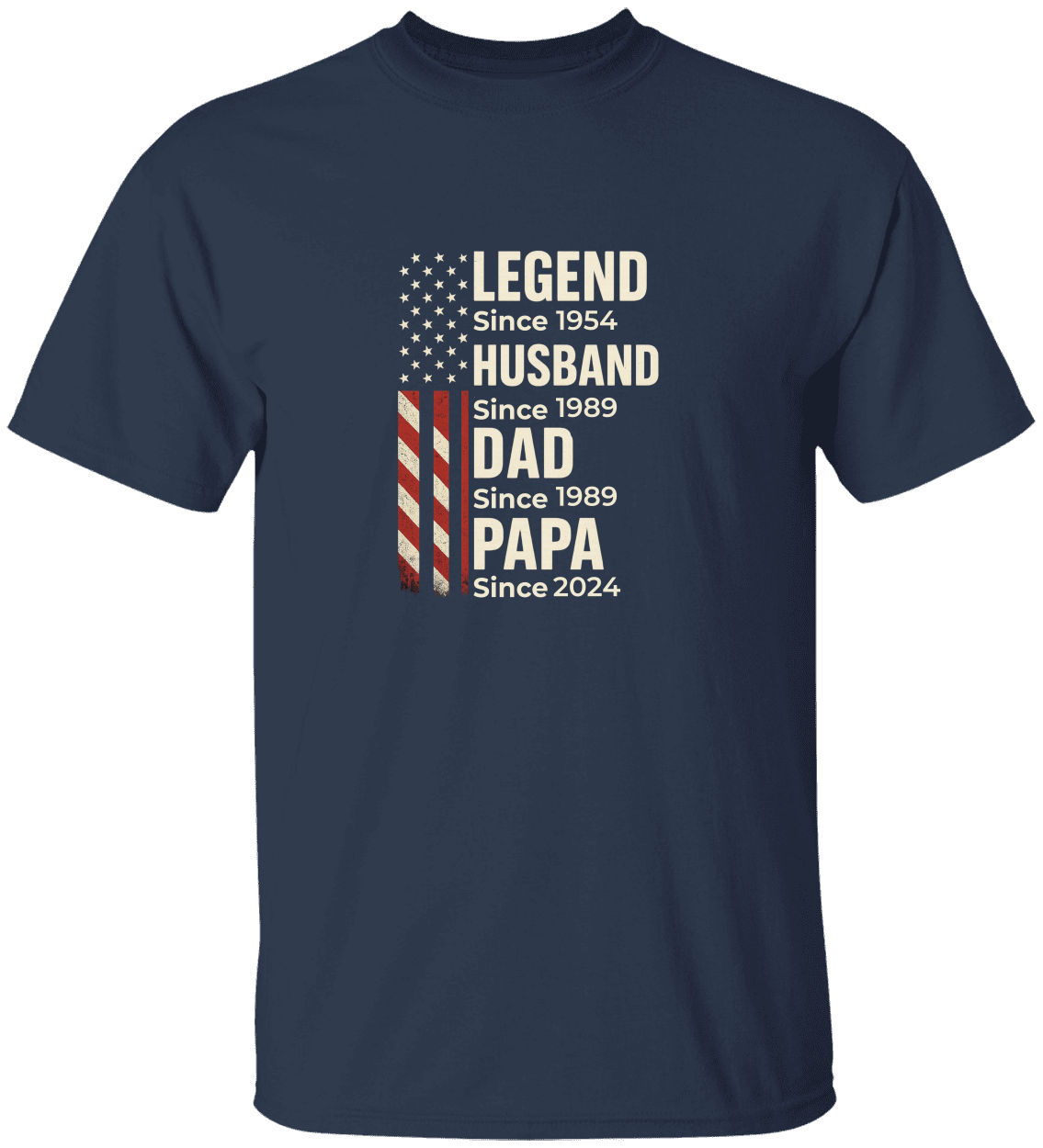 “Legend Since 1954” – Patriotic Father’s Day Tribute Tee (Limited Time Offer-Buy 2-Get 10% OFF