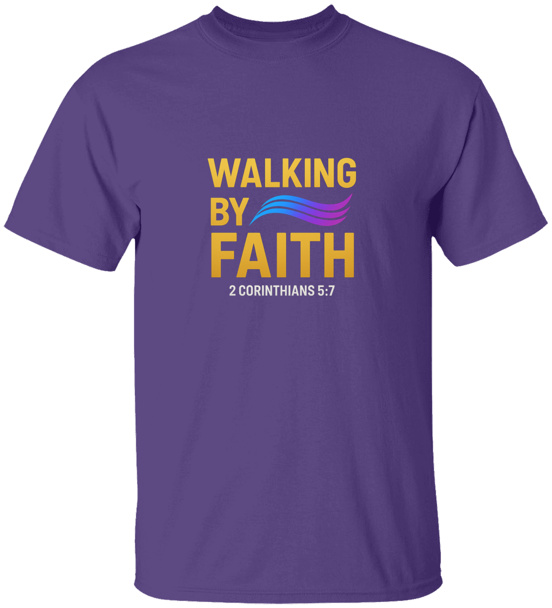“Walk By Faith” Dove Christian T-Shirt – Unisex Scripture Tee for Believers