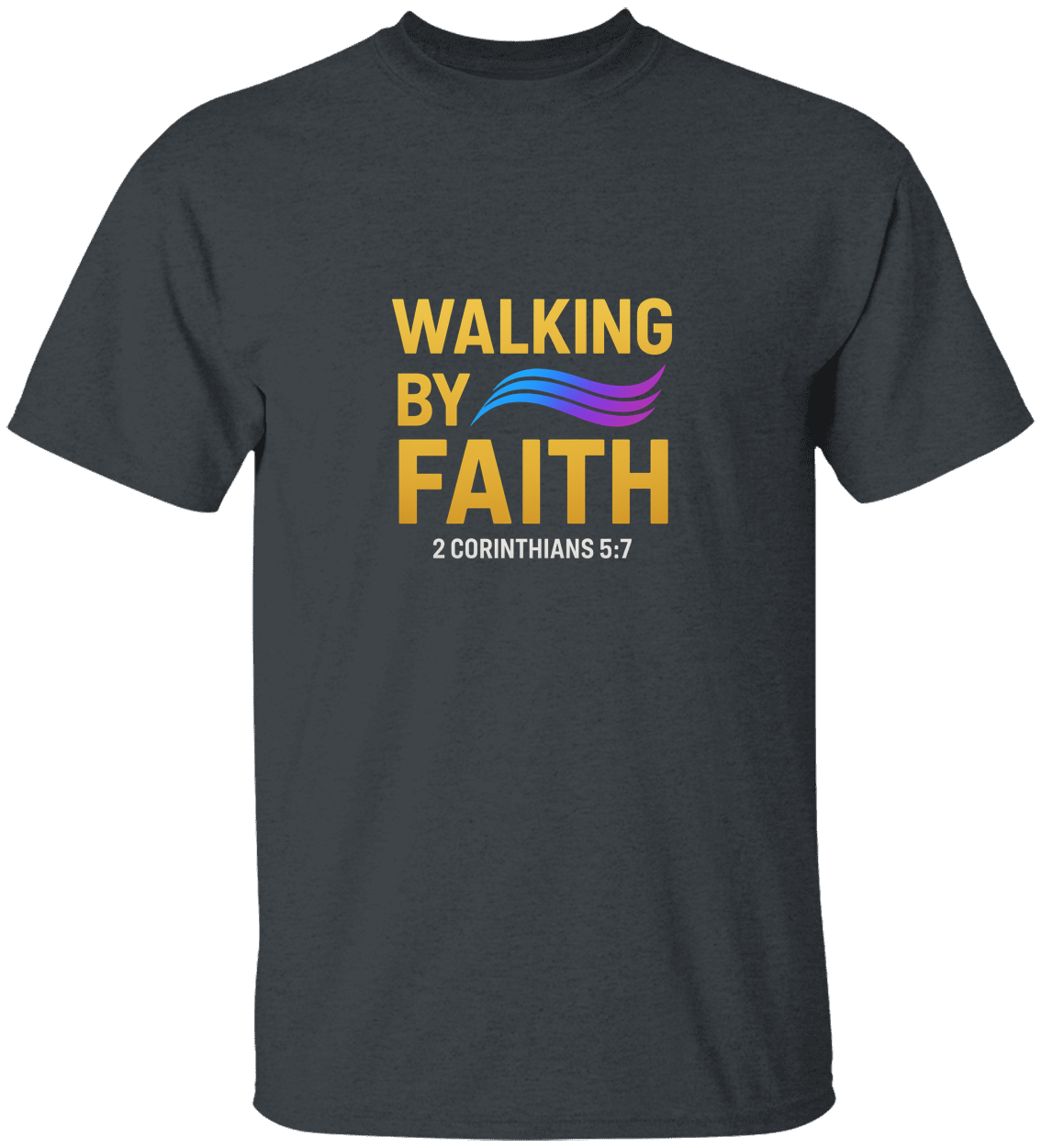 “Walk By Faith” Dove Christian T-Shirt – Unisex Scripture Tee for Believers