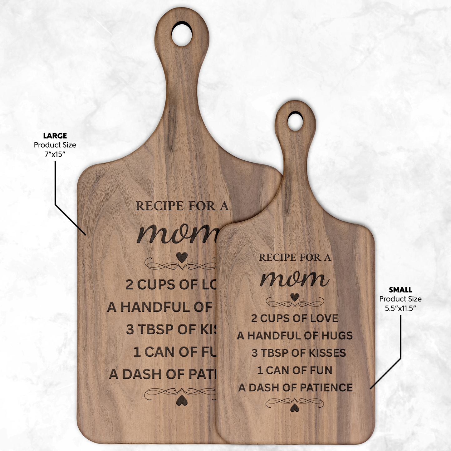 Recipe For Mom Cutting Board