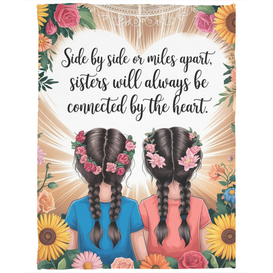 Side by.Side Sister  Blanket