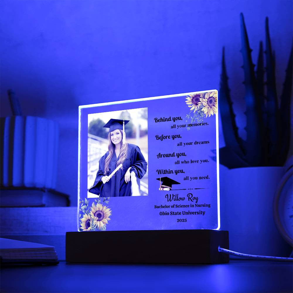 Behind You, Before You, Around You Plaque