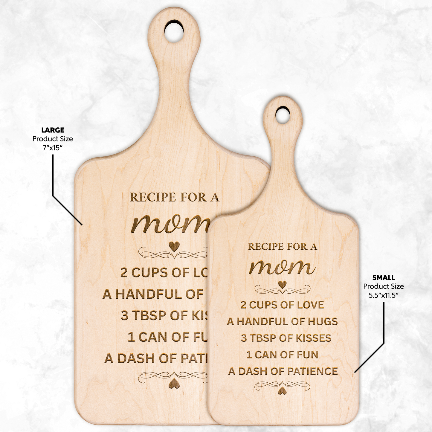 Recipe For Mom Cutting Board