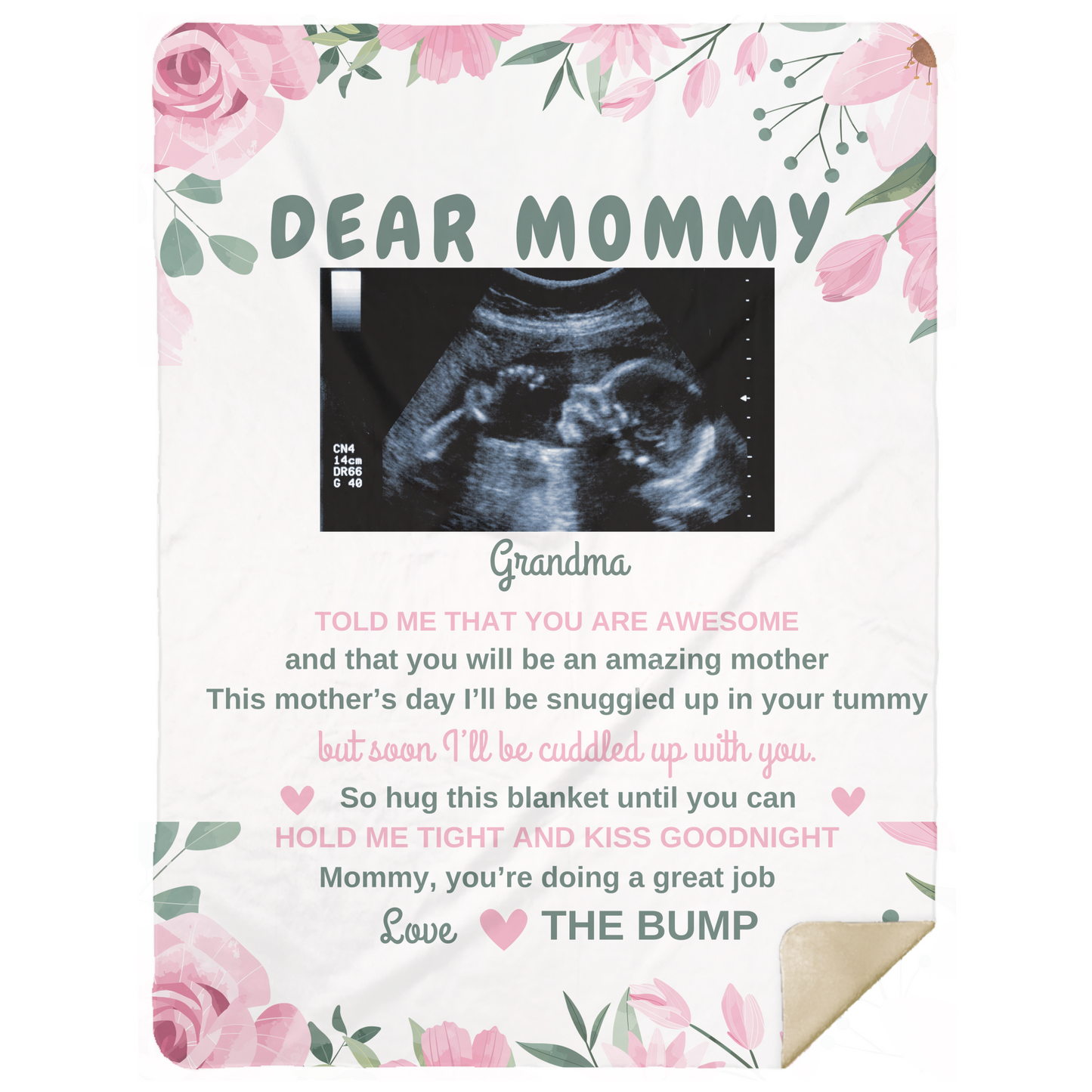 Dear Mommy Sherpa Blanket