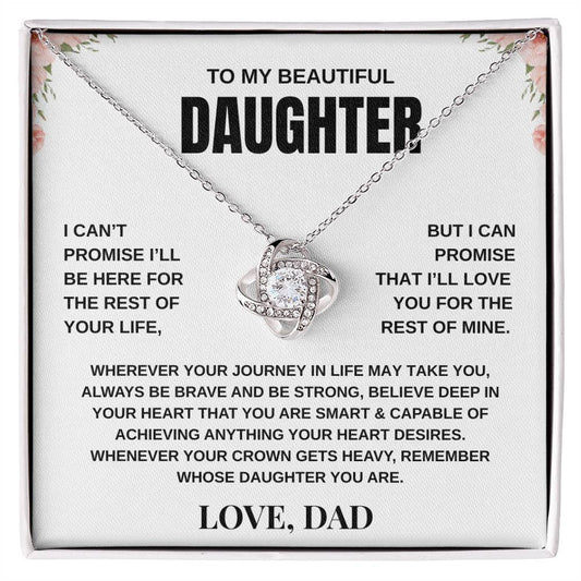 To My Daughter | Love Knot Necklace