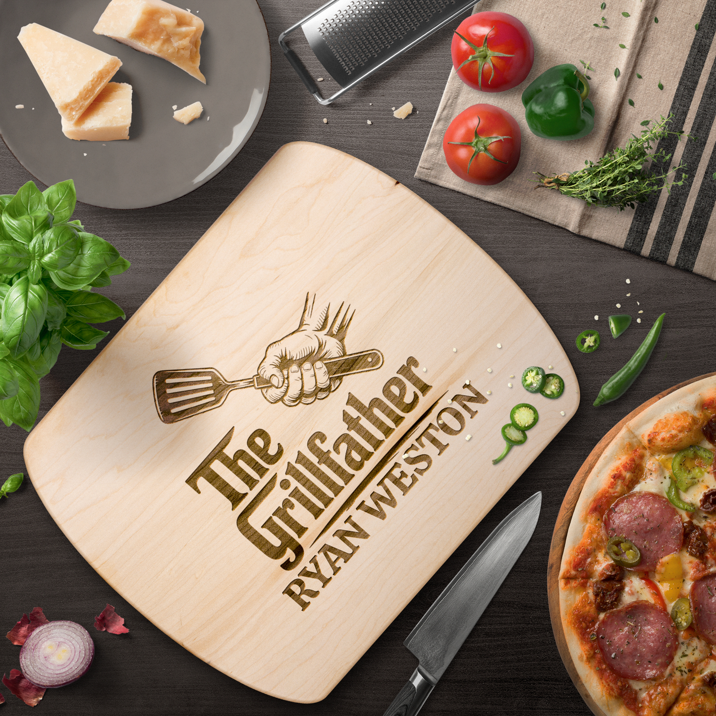 GRILLING |WOOD CUTTING BOARD