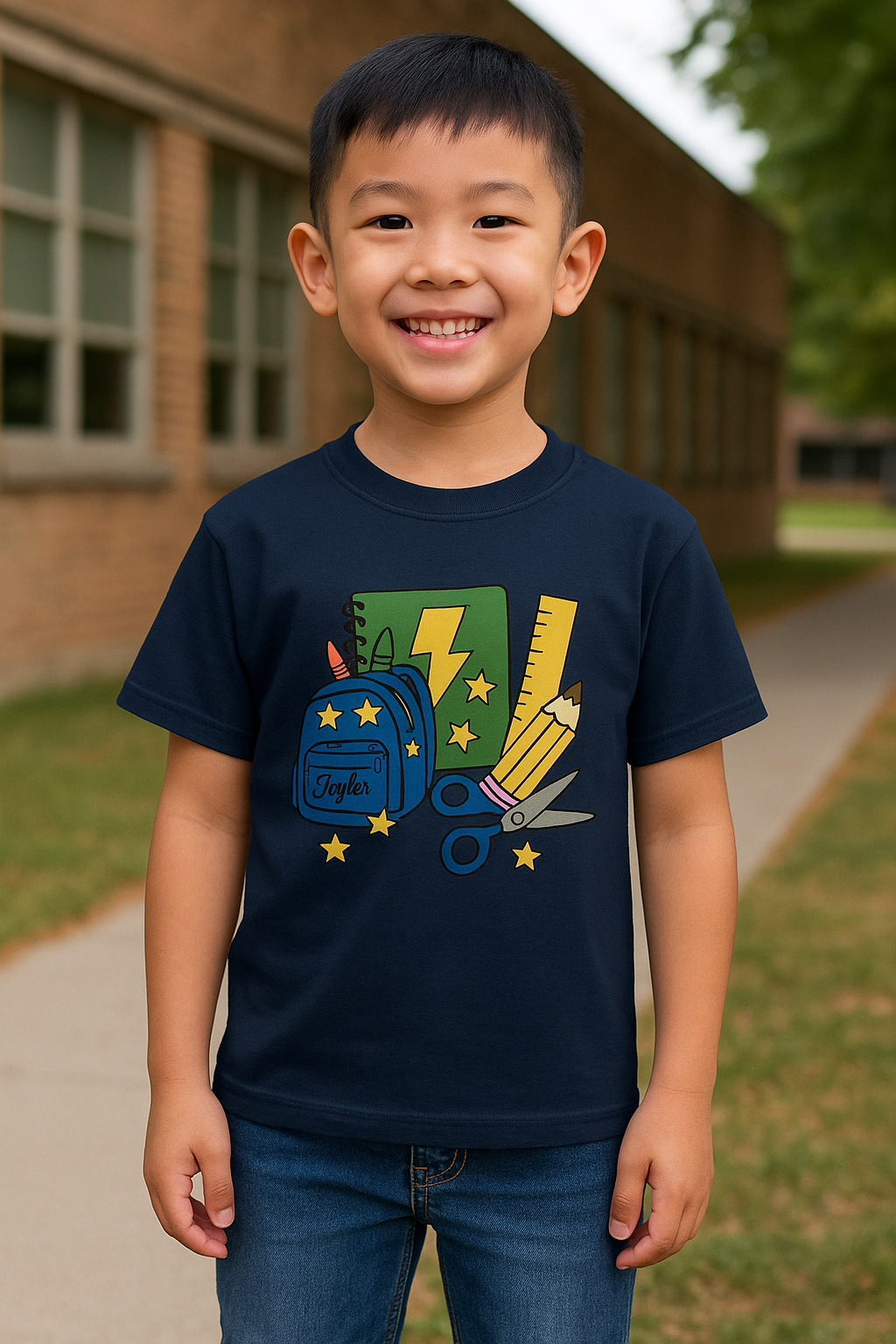✏️ Custom Back-to-School Tee for Kids