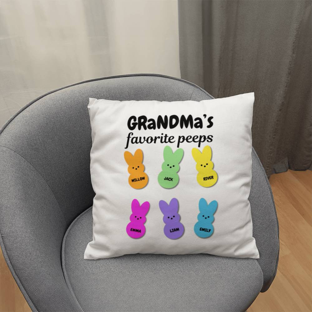 Grandma's Favorite Peeps Pillow