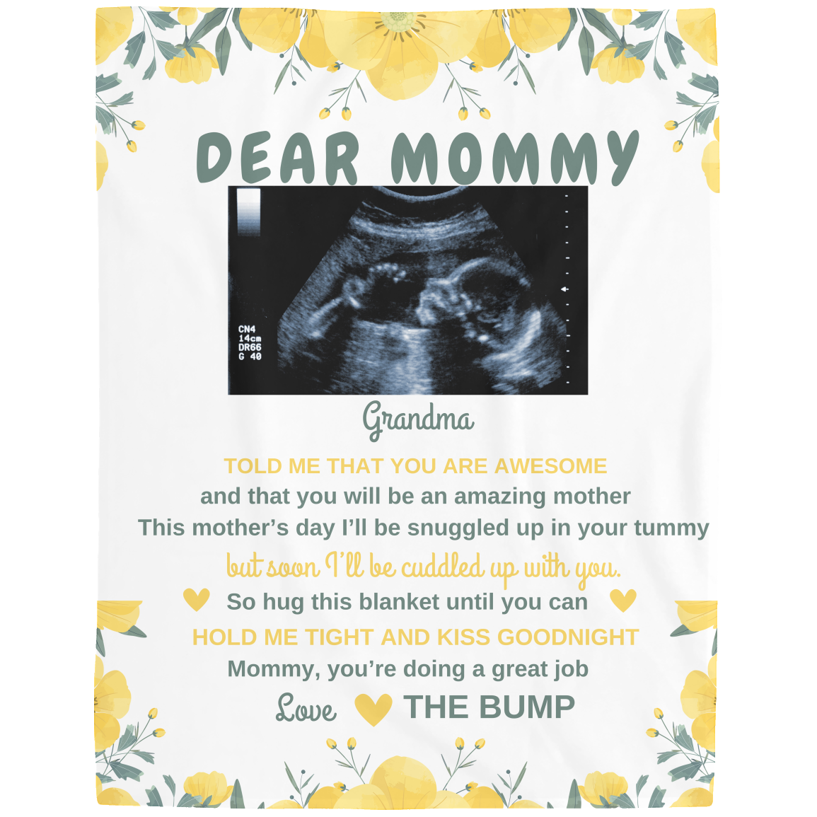 Dear Mommy Sherpa Blanket