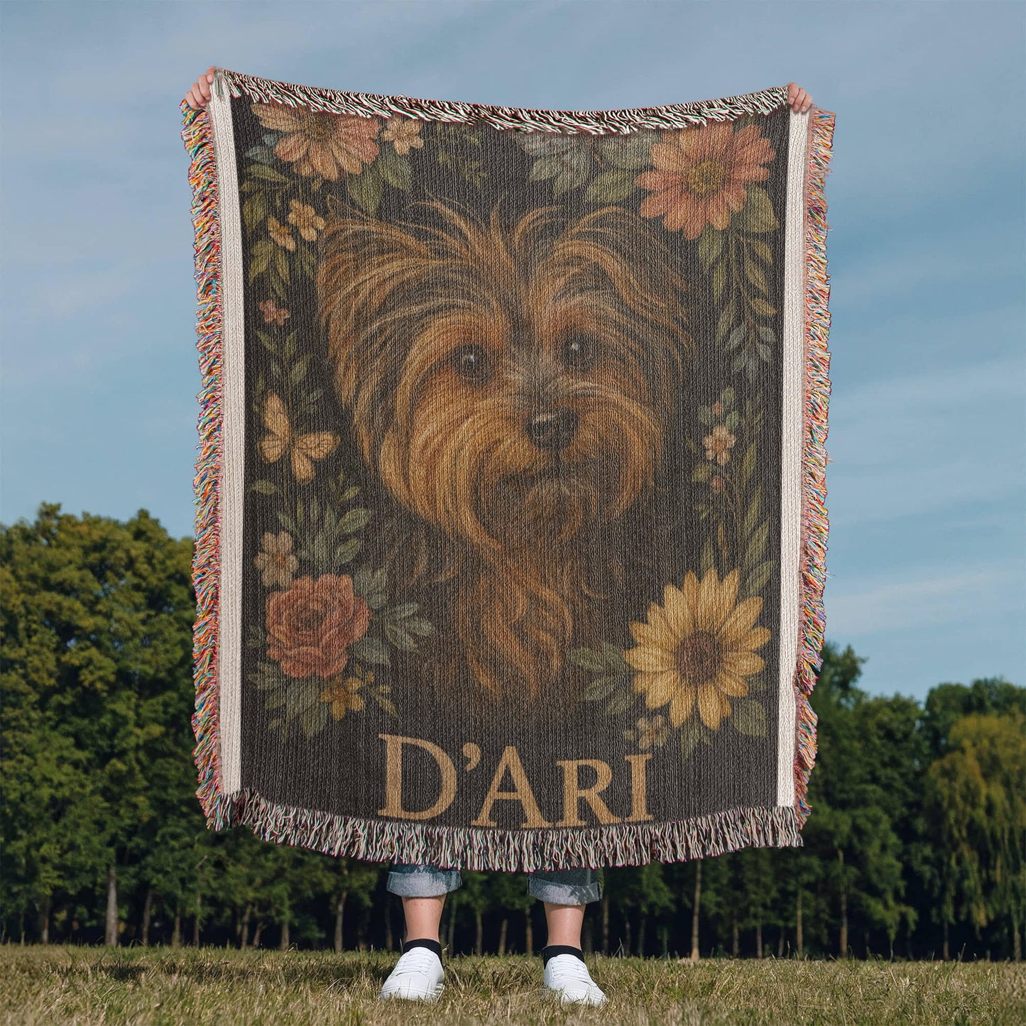 Artwork Heirloom Woven Blanket (Portrait)