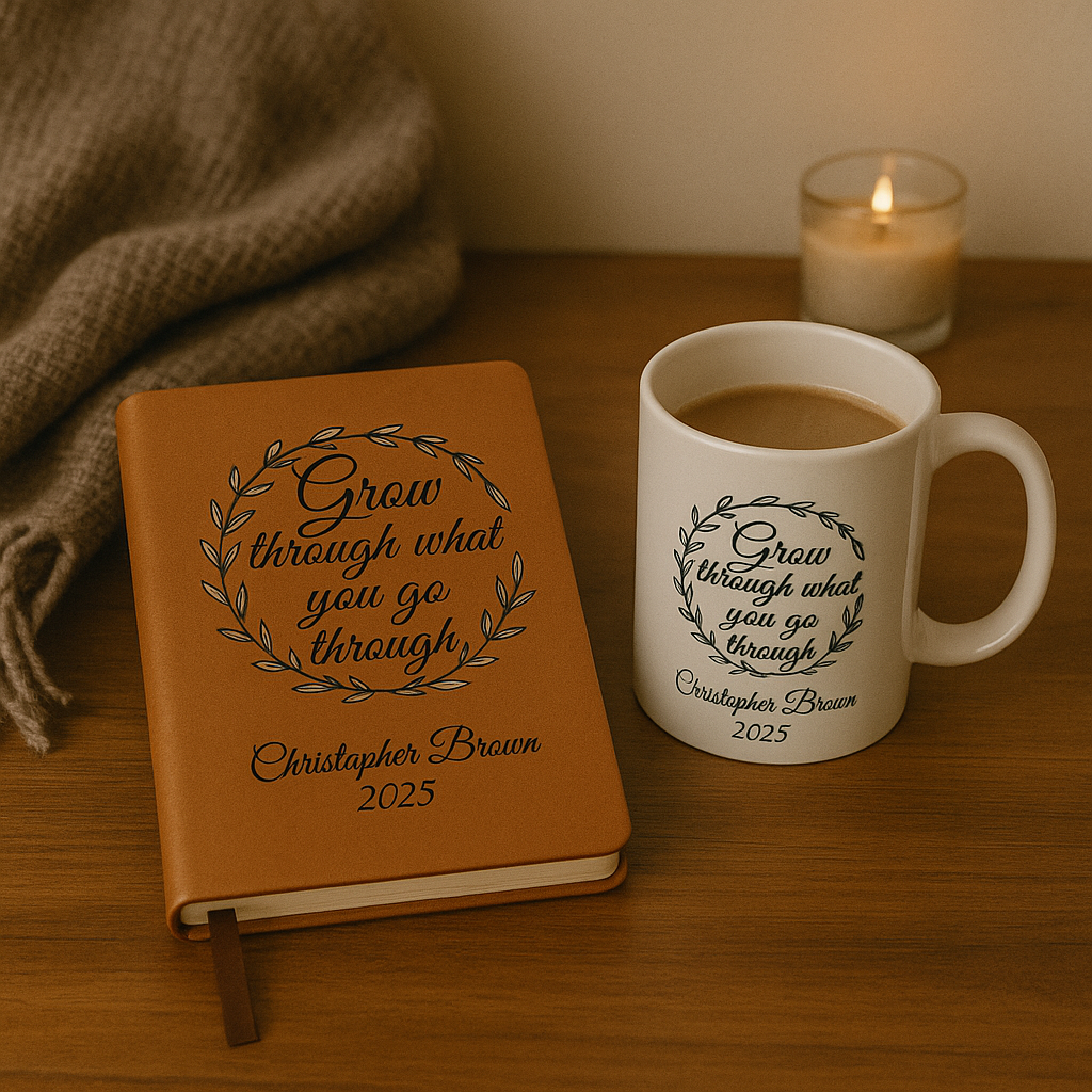 Vegan Leather Journal – Grow & Reflect Edition