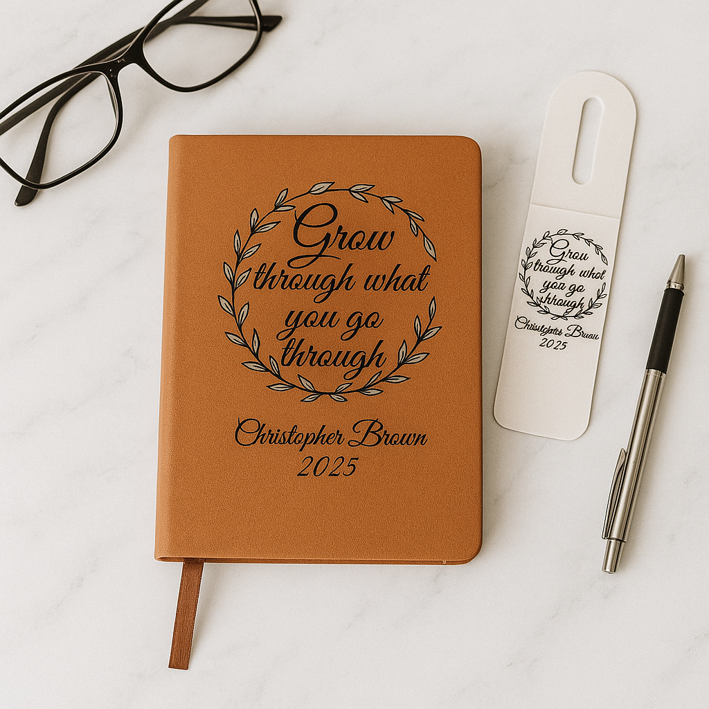 Vegan Leather Journal – Grow & Reflect Edition