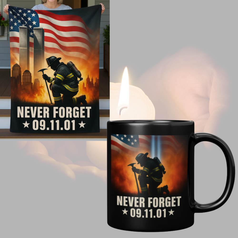 Wrap Yourself in Honor – 9/11 Memorial Sherpa Blanket + FREE Mug
