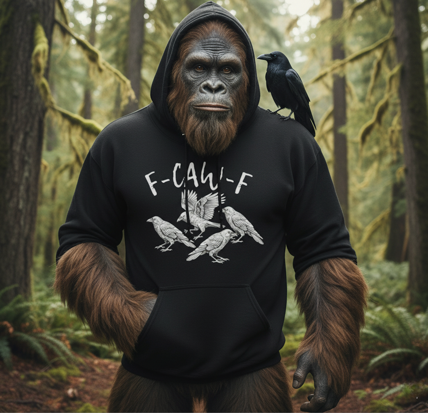 F-Caw-F Raven Hoodie – Bold Streetwear for Rule Breakers 🖤