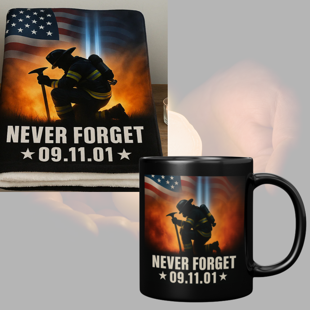 Wrap Yourself in Honor – 9/11 Memorial Sherpa Blanket + FREE Mug