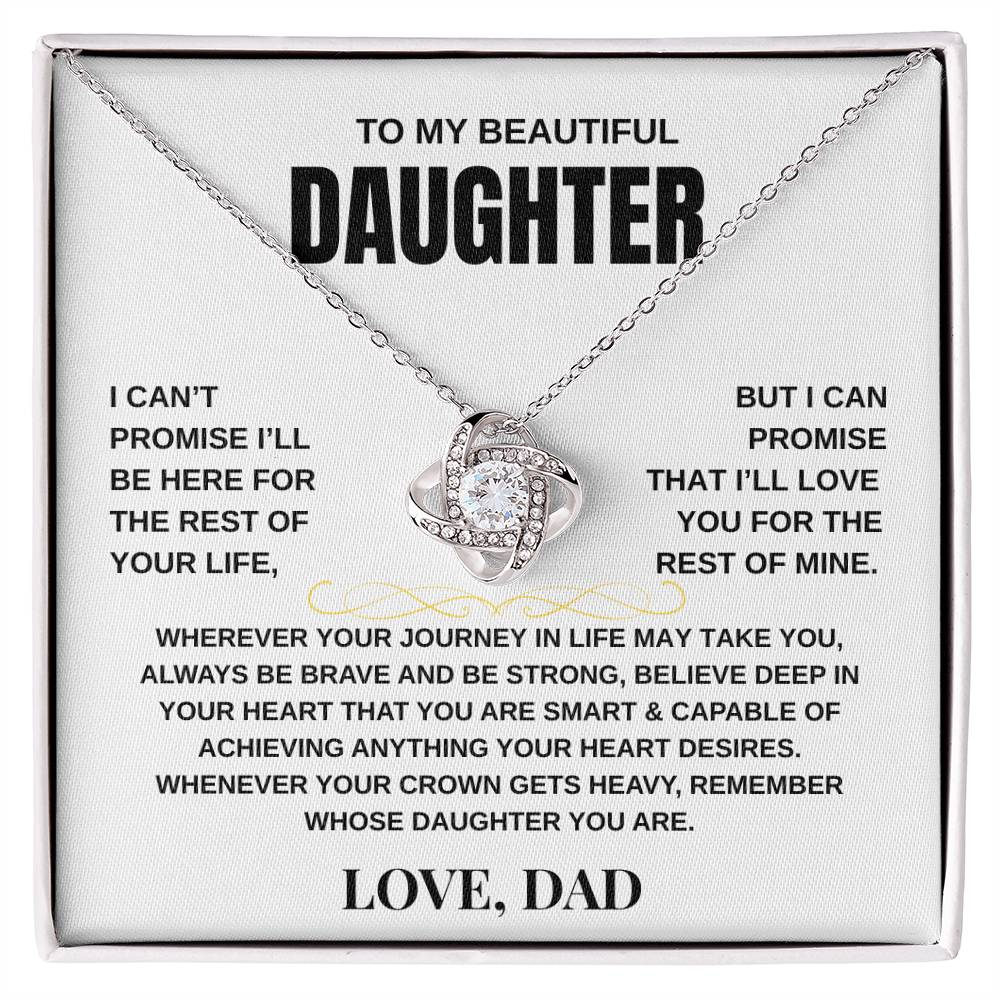 To My Daughter | Love Knot Necklace