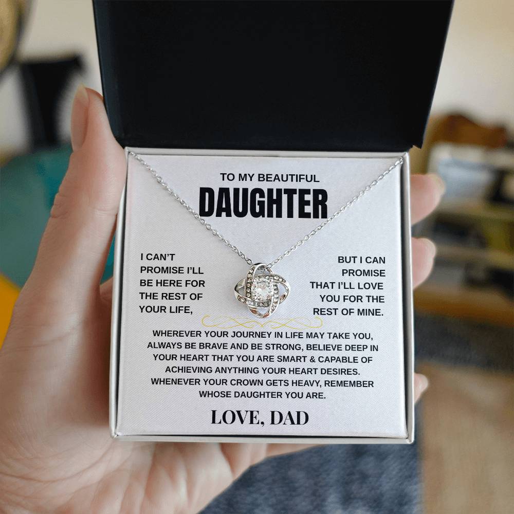 To My Daughter | Love Knot Necklace