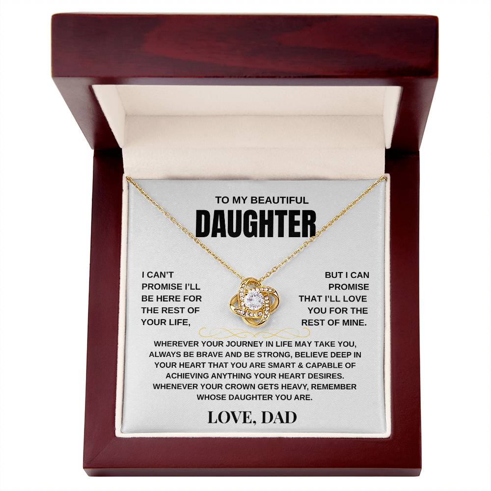 To My Daughter | Love Knot Necklace