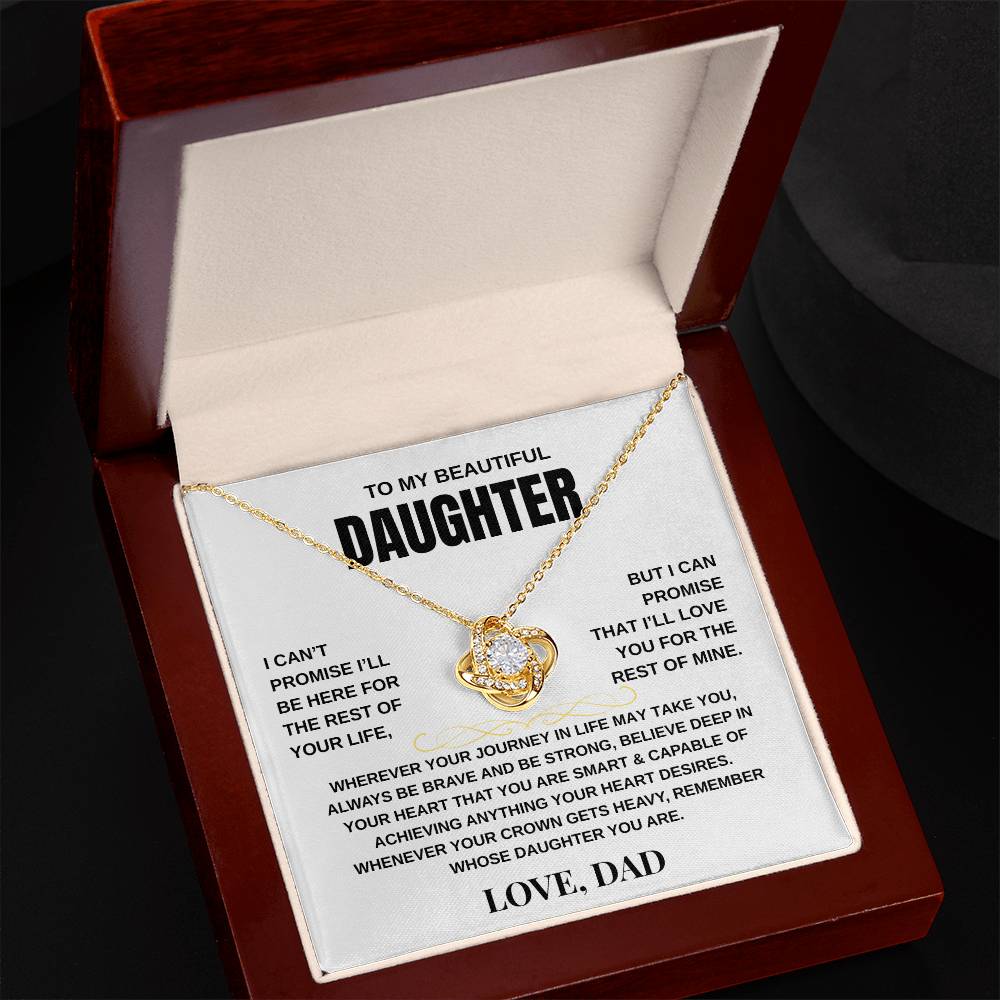 To My Daughter | Love Knot Necklace