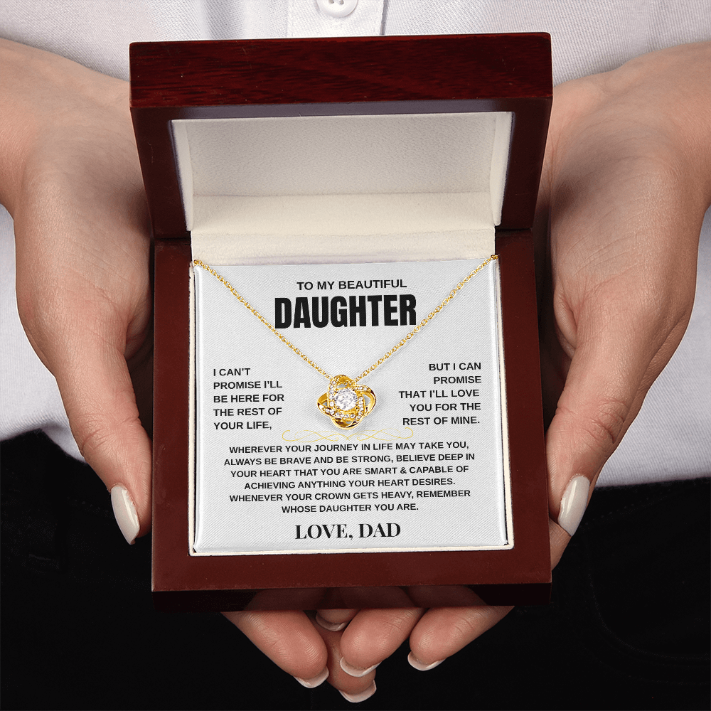 To My Daughter | Love Knot Necklace