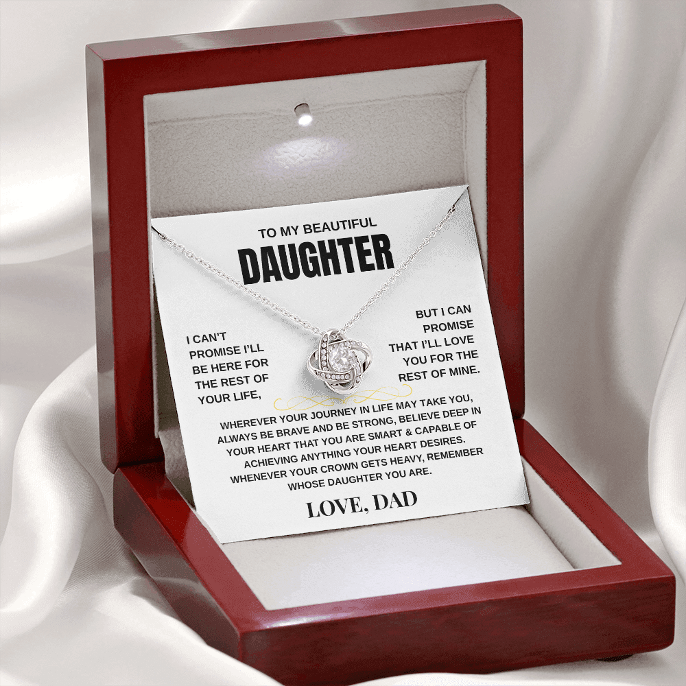 To My Daughter | Love Knot Necklace