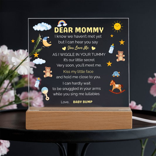 Dear Mommy Acrylic Plaque