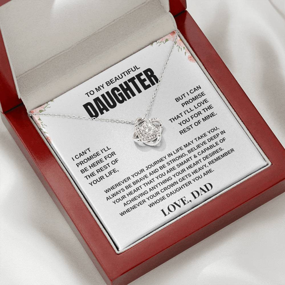 To My Daughter | Love Knot Necklace