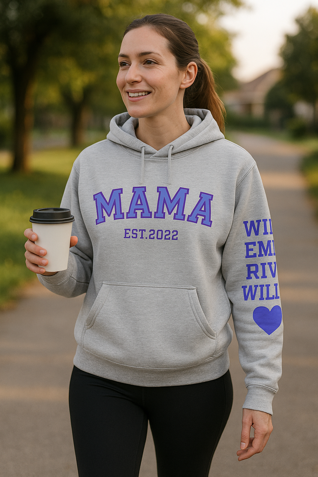 MAMA Legacy Hoodie™ – Custom Kids’ Names on the Sleeve | Wear Your Why
