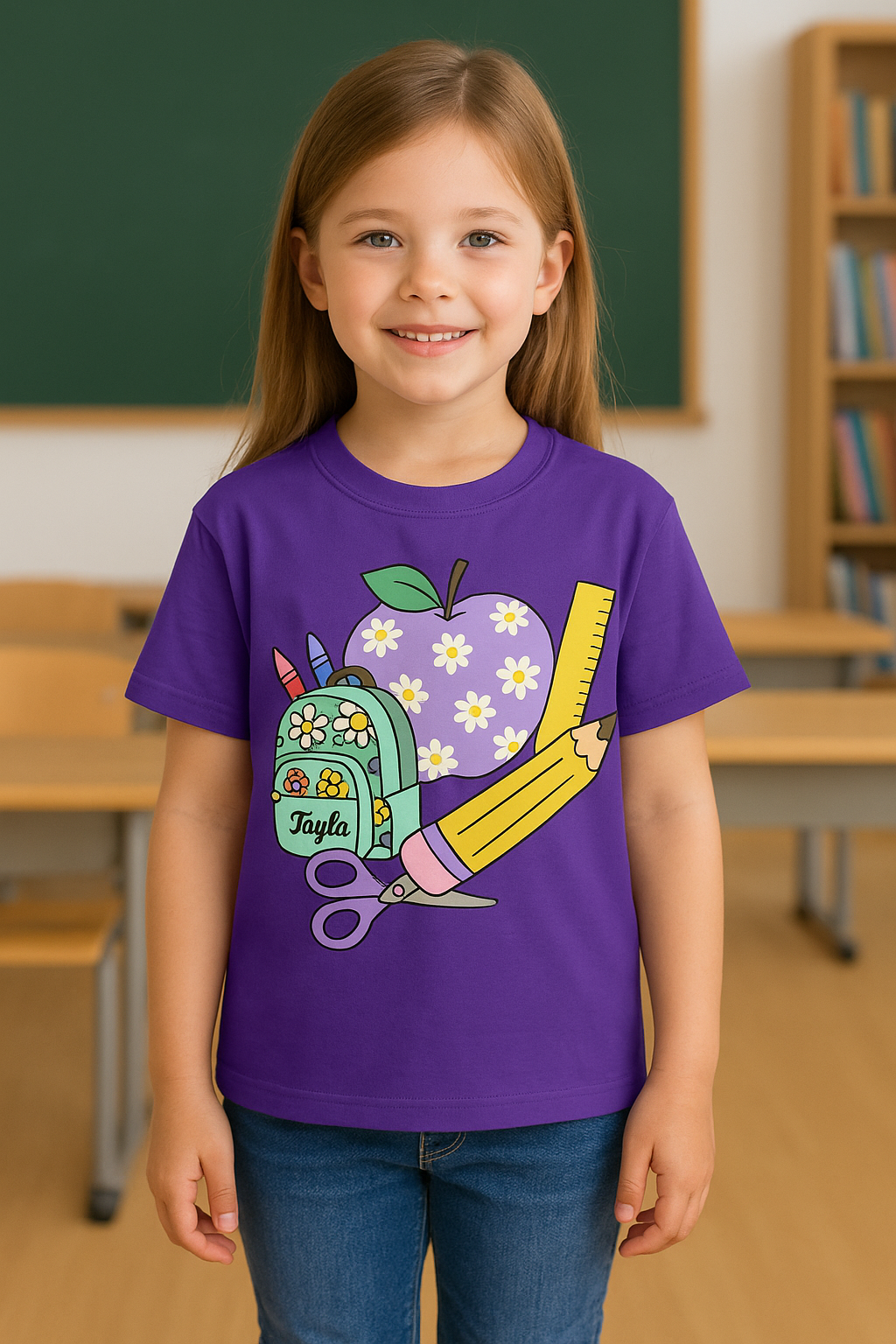✏️ Custom Back-to-School Tee for Kids
