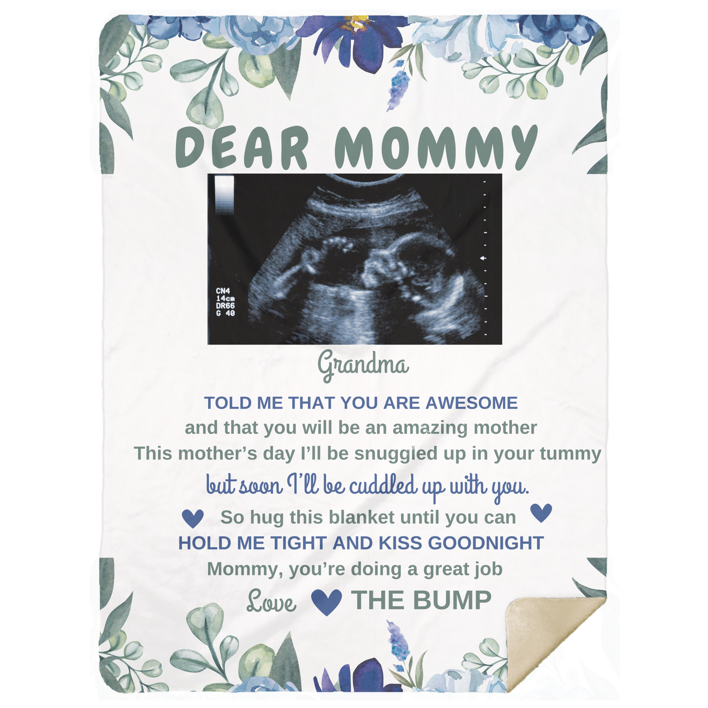 Dear Mommy Sherpa Blanket