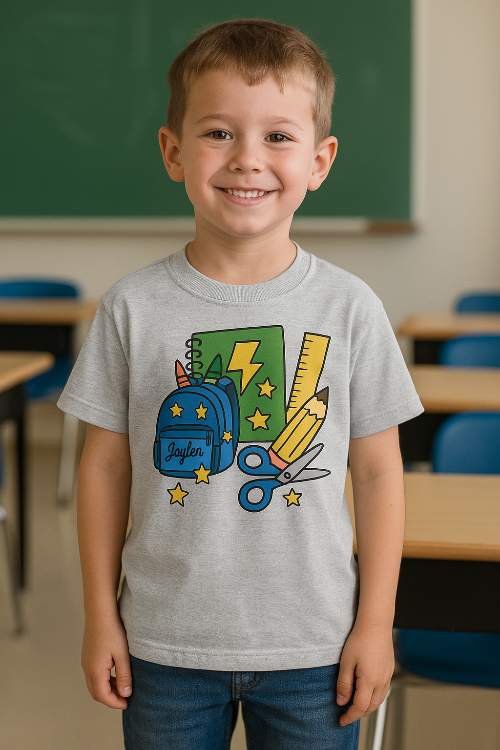 ✏️ Custom Back-to-School Tee for Kids