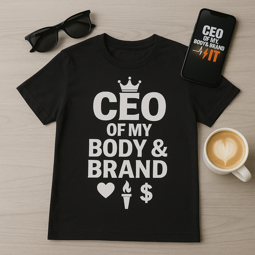 ON MY CEO SH*T – Bold Statement Tee for Women/Men in Charge
