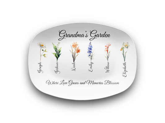 Grandma's Garden Platter