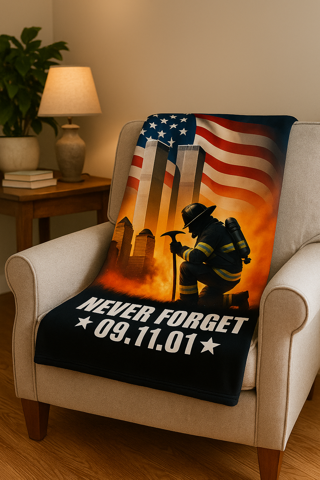 Wrap Yourself in Honor – 9/11 Memorial Sherpa Blanket + FREE Mug