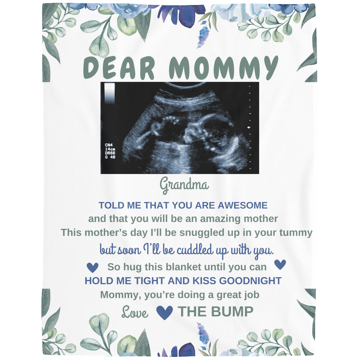 Dear Mommy Sherpa Blanket